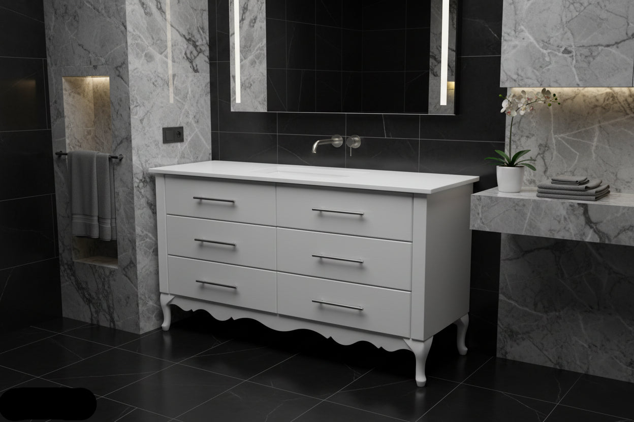 Double Queen Anne Vanity