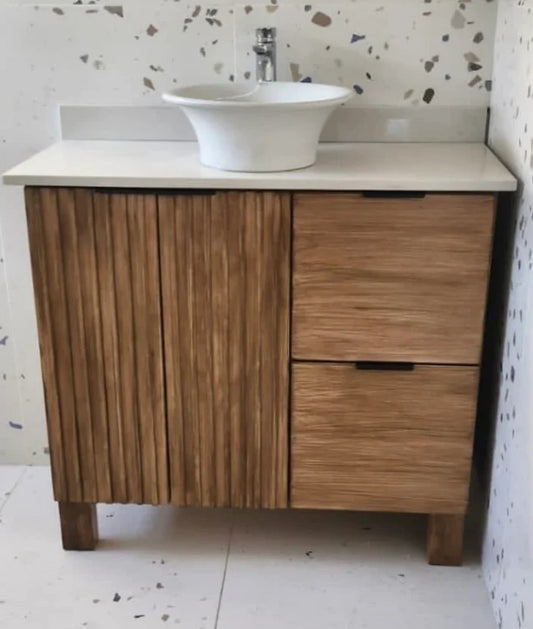 Slooted Vanity, Pine