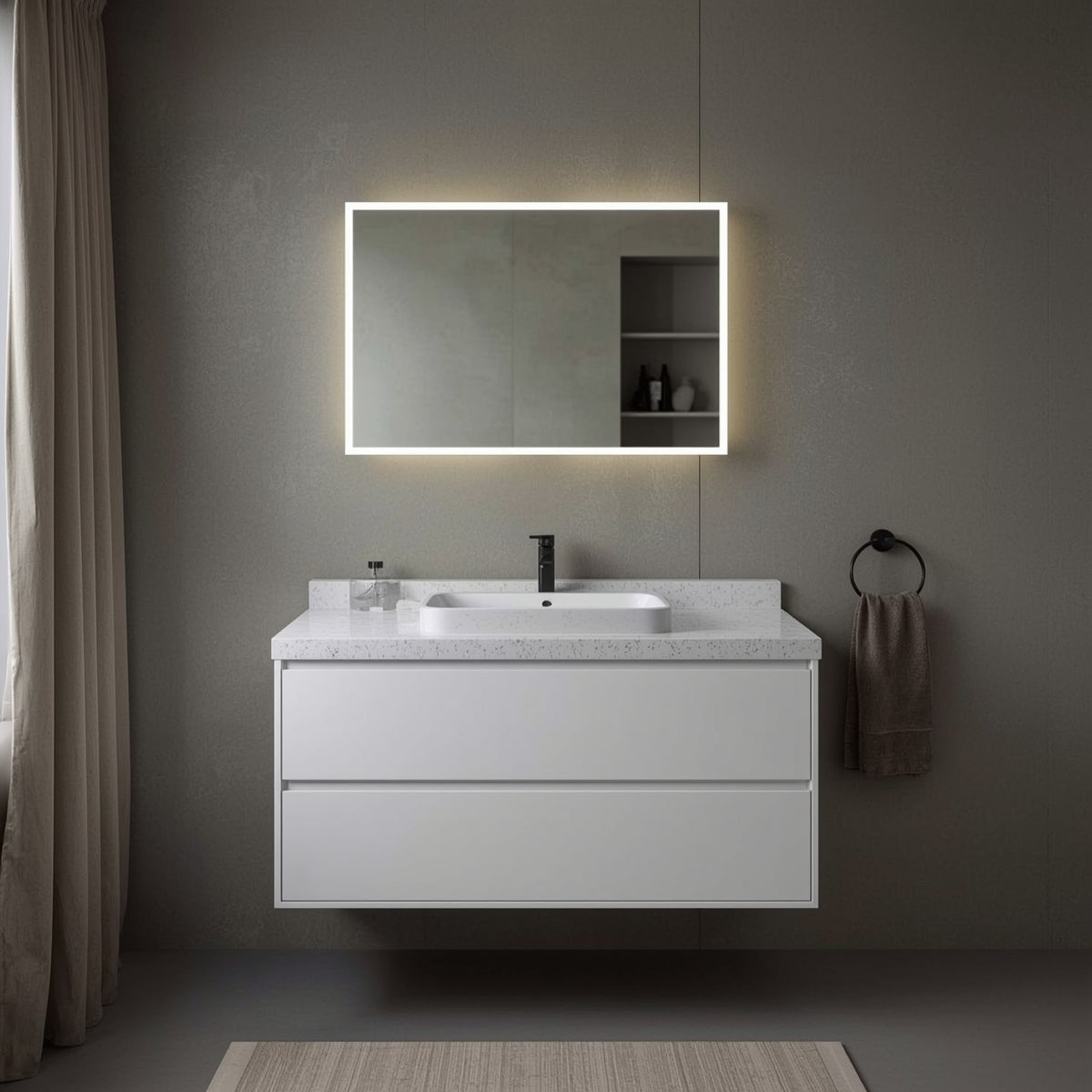Wall-Mounted Vanity – 800 x 500 mm